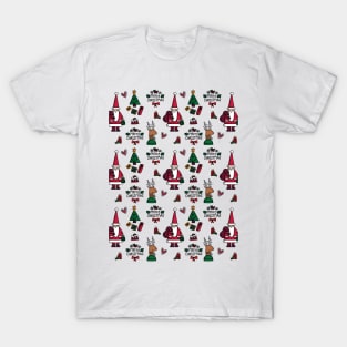 Christmas Santa Pattern T-Shirt